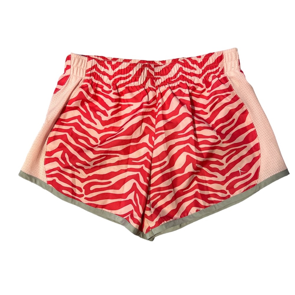 Danskin Now Girl Pink Zebra Print Athletic Shorts
